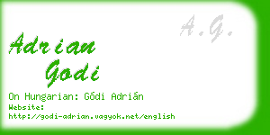adrian godi business card